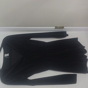 Divided Sparkle Elegant Black Long Sleeve Romper (2/XS)(NWOT)✨️🖤✨️